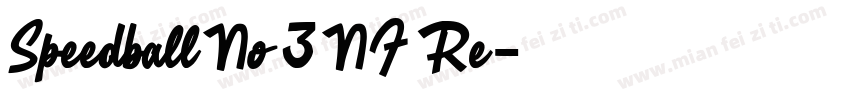 Speedball No 3 NF Re字体转换